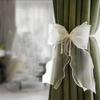 Curtain Tieback with Bow, Black view 2