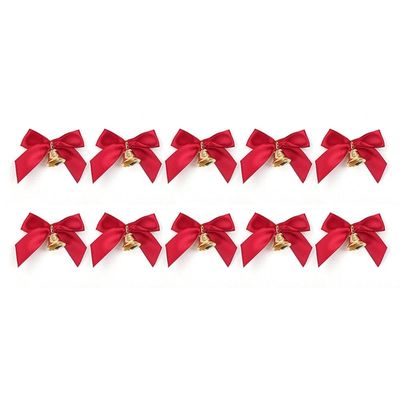 10 x Christmas Bows with Bells