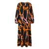 Muslim Women's Festive Dress, Prayer Dress, Casual Kaftan Christmas Dress (Black, M) view 2