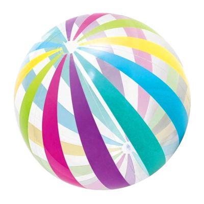 Inflatable Beach Ball, Team Sports Toy, Small Portable 16-Inch Ball for Outdoor Activities