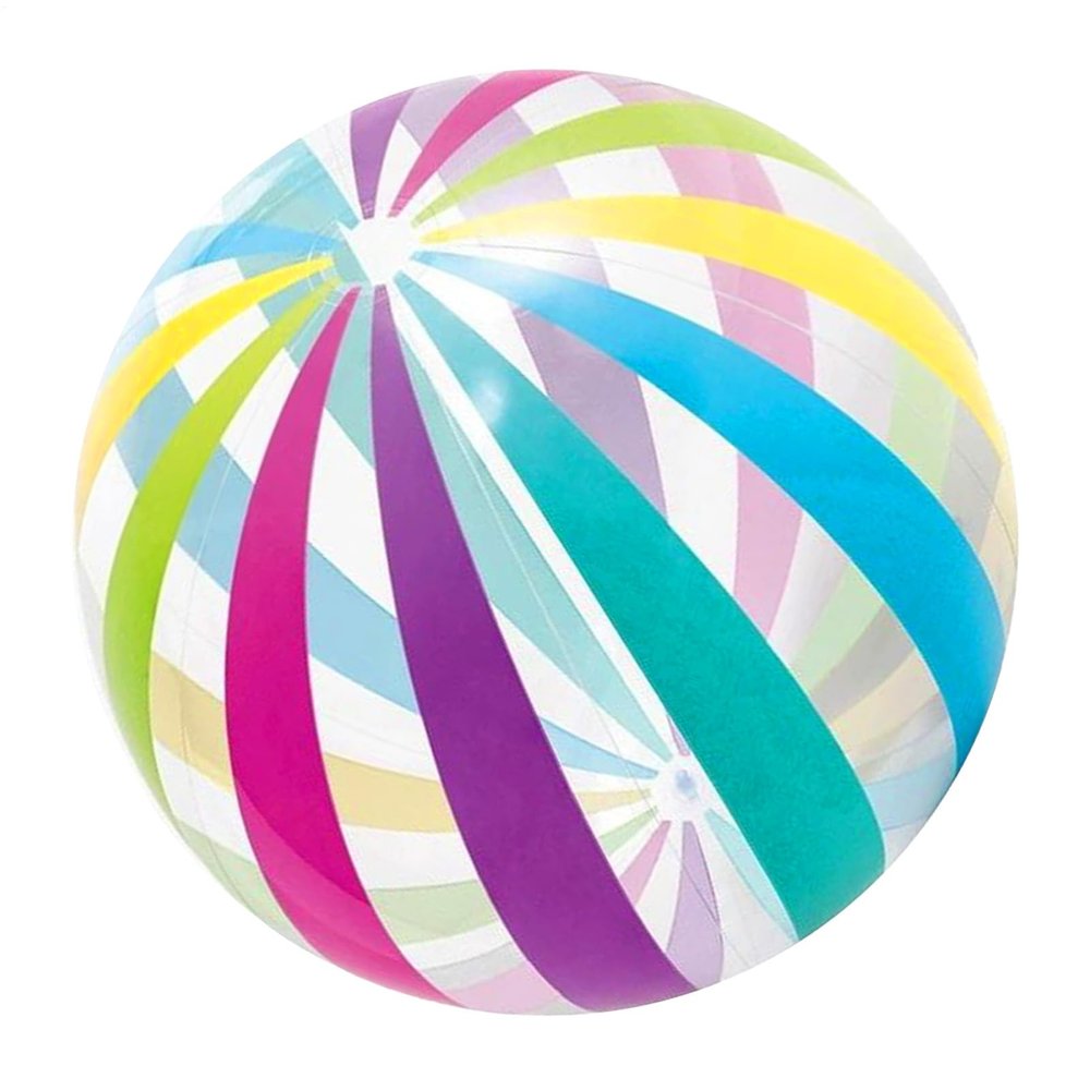 Inflatable Beach Ball, Team Sports Toy, Small Portable 16-Inch Ball for Outdoor Activities