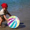 Inflatable Beach Ball, Team Sports Toy, Small Portable 16-Inch Ball for Outdoor Activities view 2