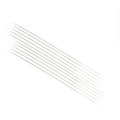 Bead Needles with Large Eye, 12.5 cm, Metal, 10 Pieces