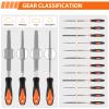17-Piece Metal File Set, T12 Alloy Steel, 4 Large Files, 12 Needle Files and Wire Brush view 3