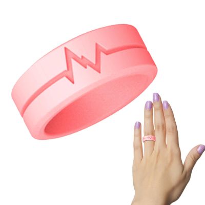 Silicone Glow Ring - Classic Heartbeat EKG Design