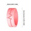 Silicone Glow Ring - Classic Heartbeat EKG Design view 4