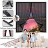 Magnetic Insect Screen Curtain, 105 x 126 cm, Self-Closing, Black view 3