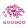 QUARKZMAN 50 Pcs Rhinestones, Flat Back Acrylic Gems, 12mm Round Pink Red view 1