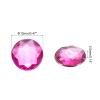 QUARKZMAN 50 Pcs Rhinestones, Flat Back Acrylic Gems, 12mm Round Pink Red view 2