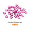 QUARKZMAN 50 Pcs Rhinestones, Flat Back Acrylic Gems, 12mm Round Pink Red view 3