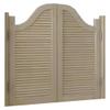 YVYKFZD Retro Solid Wood Swing Door, Saloon Door, Louvered Double Door with Hinges, W140 x H80 cm (55 x 32 in) view 1