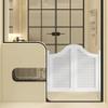 YVYKFZD Retro Solid Wood Swing Door, Saloon Door, Louvered Double Door with Hinges, W140 x H80 cm (55 x 32 in) view 3