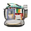 Yopersonalizes Insulated Lunch Bag for Kids and Adults, Orange Blue Dahlia view 2