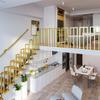 Hggdsac U-Shaped Stair Handrail, Gold, Right-Angle, 115 cm view 1