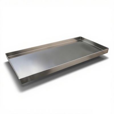 Stainless Steel Condensate Drain Pan, Leakproof, 40 x 80 cm