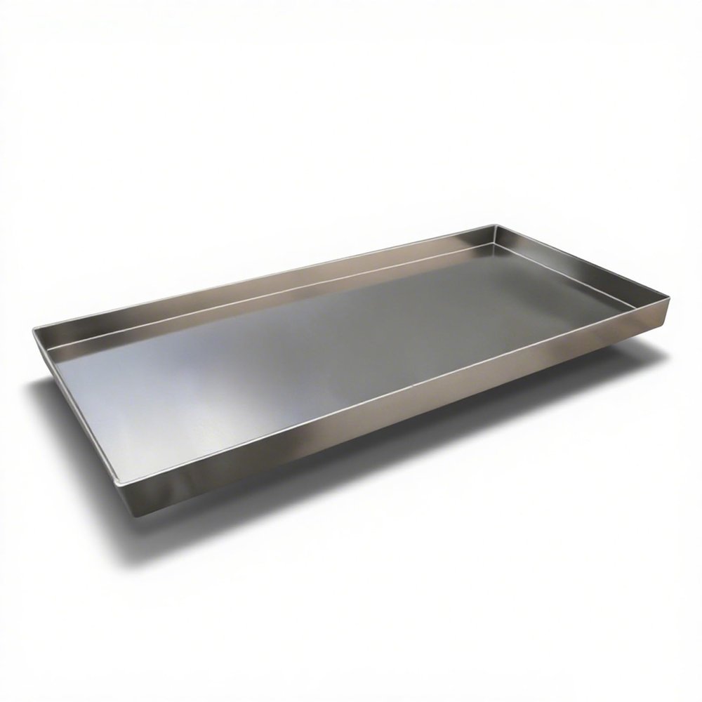 Stainless Steel Condensate Drain Pan, Leakproof, 40 x 80 cm