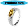Adjustable Moissanite Diamond Rings for Women view 4