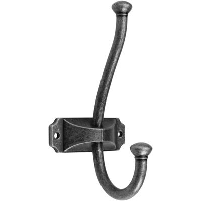 GTV - Double Hook Retro Zinc Alloy Wall Hook