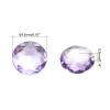 QUARKZMAN 100 Pcs Rhinestones, Flat Back, 12mm Round Acrylic Crystal Gems, Light Purple view 2