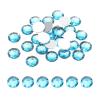 QUARKZMAN 50 Pcs Flat Back Rhinestones, Cyan Blue view 1