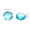 QUARKZMAN 50 Pcs Flat Back Rhinestones, Cyan Blue view 2
