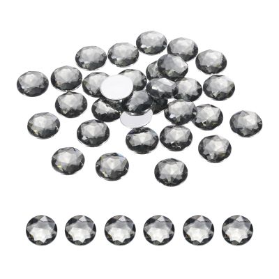 QUARKZMAN 100 Pcs Flat Back Rhinestones, SS45 Gray