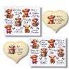 Rub-On Stickers Cow + Sayings, DIN A4, Highland Cow, Girlfriend, Borderless Transfers, Table Decoration, Rub-On Decals (#2 COW Girlfriend) view 2