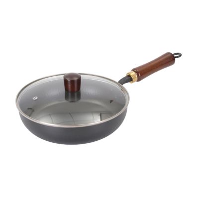 Sharplace Nonstick Wok Pan with Lid, 24 cm