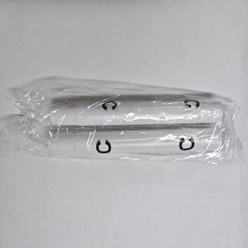 WELDUN Room Divider Curtain Rods 2-Pack C Rod 25CM Length White