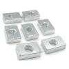 10/50-Piece Square Nuts M3 M4 M5 M6 M8, Rectangular Thin Sliding T-Nuts, Galvanized Carbon Steel, Aluminum Profile Accessories (50 pcs, M6 × 16 × 12 × 5) view 4