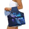 ASQVTIFE Sea Turtle Yarn Storage Bag, Blue view 3