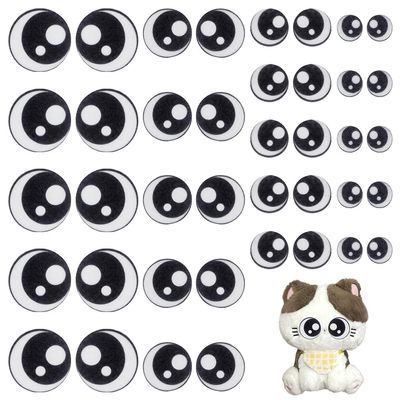 FINGERINSPIRE 20 Pairs of Felt Eyes for DIY Toys