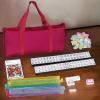US Mahjong Set, Complete Mah Jongg Game with Racks and Dice view 2