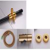 Black and Gold Shower Set with 3-Function Hand Shower and Round Top view 4