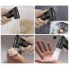 Black Wall-Mounted Bathtub and Shower Faucet Set view 3