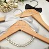 Personalized Wooden Wedding Hangers, Set of 2 view 2