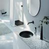 BetteBalance Round Undermount Washbasin, 475 mm, Glazed Titanium Steel, Flax Matte view 2