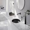 BetteBalance Round Undermount Washbasin, 475 mm, Glazed Titanium Steel, Flax Matte view 3