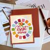 GLOBLELAND Color Wheel Metal Die Cuts for Scrapbooking view 3