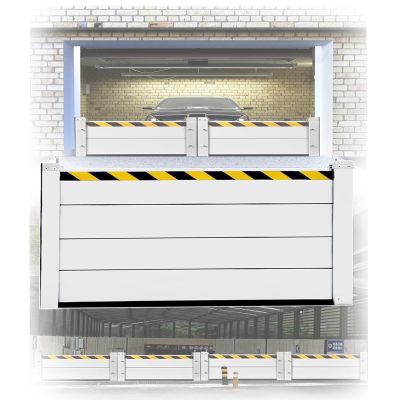 Removable Portable Aluminum Flood Barrier for Garage, Entrance Door, Gate, and Basement Entrance (100 cm High, 290 cm)