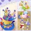 TOAOB 50 Pcs Craft Pom Poms 40mm Purple view 3
