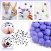 TOAOB 50 Pcs Craft Pom Poms 40mm Purple view 4