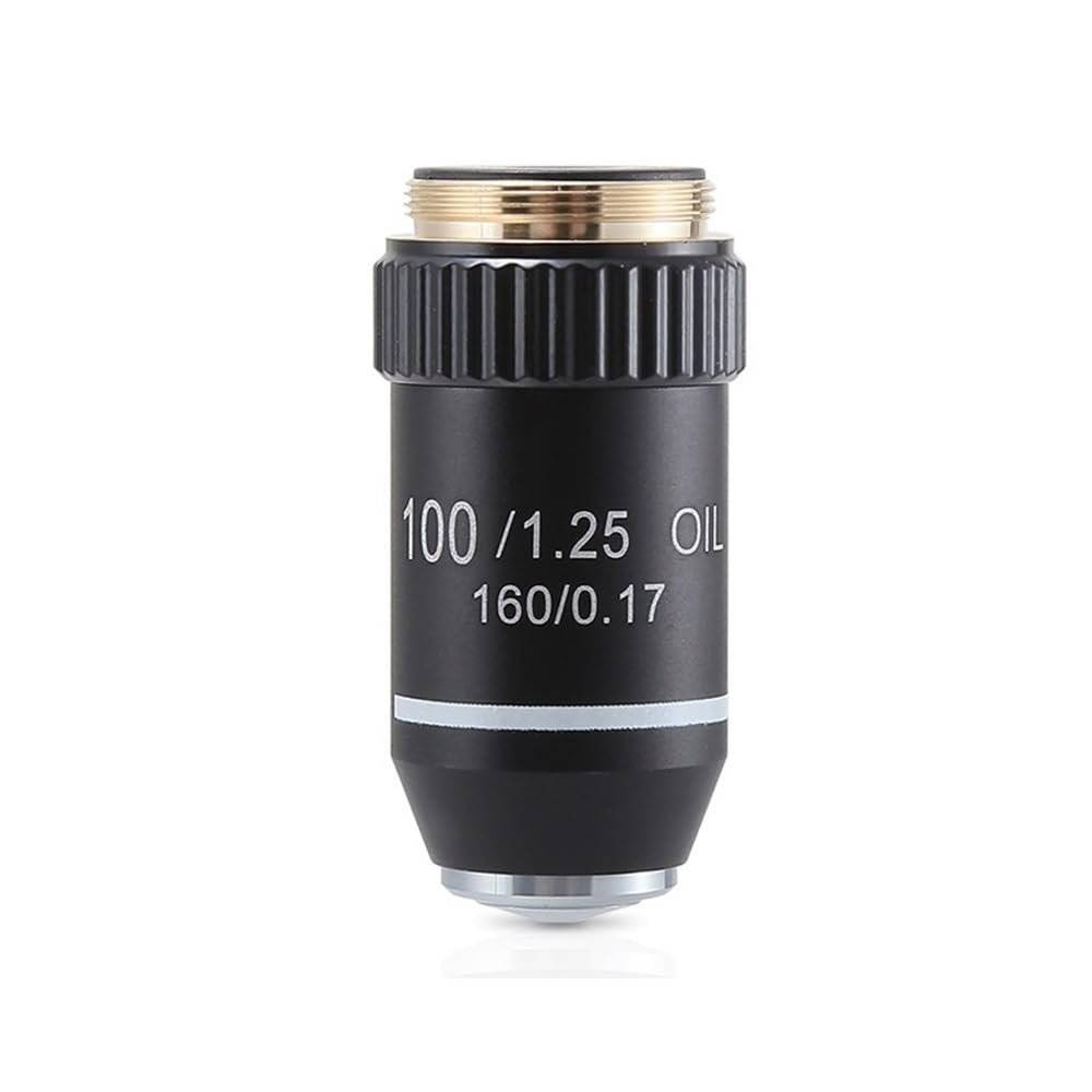 195 100X Achromatic Objective Lens for Laboratory Microscopes, RMS 20.2 mm
