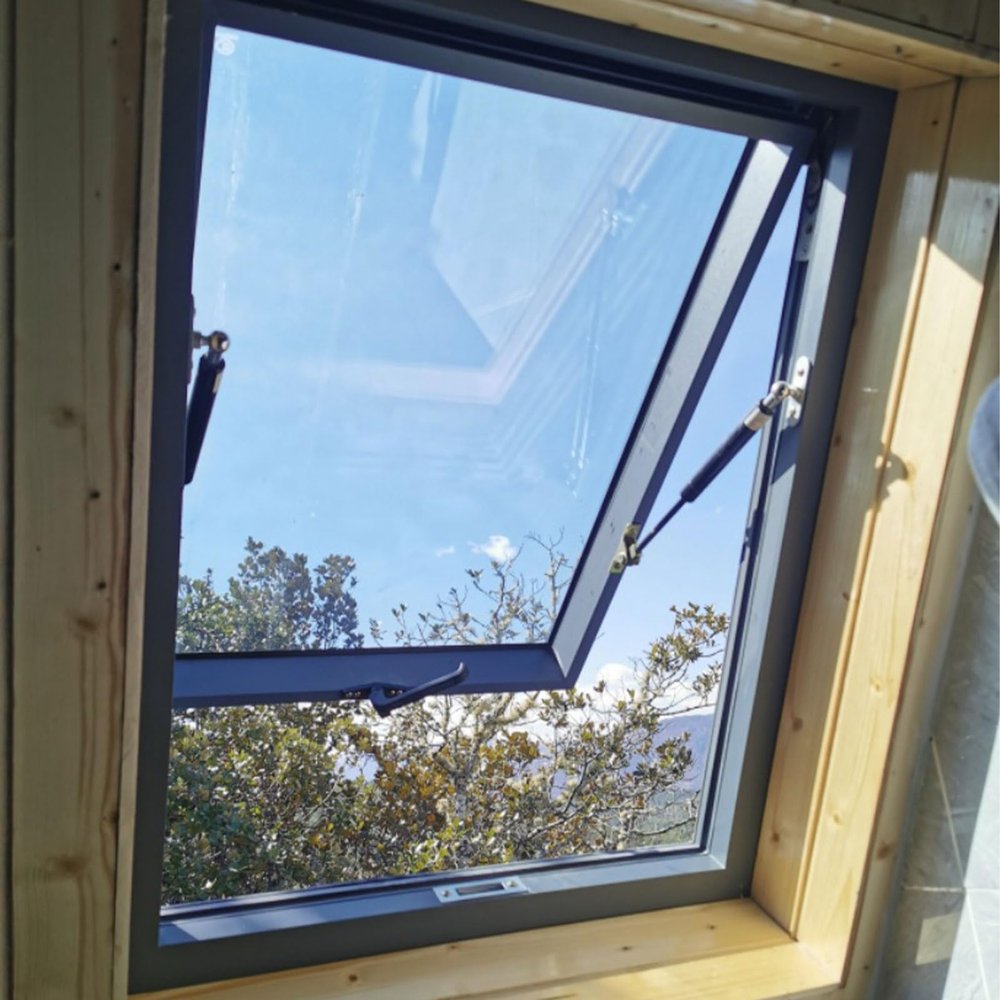 Roof Access/Escape Hatch, Manual Ventilation Roof Window with Tempered Glass, 100 cm (39.4 in)