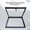 Roof Access/Escape Hatch, Manual Ventilation Roof Window with Tempered Glass, 100 cm (39.4 in) view 2