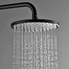 Shower Faucet System with Waterfall Tub Filler, 10-Inch Shower Head and Hand Shower, Black view 4