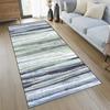 LUMIPAP Long Hallway Runner Rug, Non-Slip, Washable, Customizable, 100 x 100 cm, Synthetic Fiber, Black/Blue/Green view 3