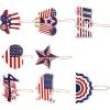 9pcs Independence Day Themed Star Decorations view 1