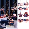 9pcs Independence Day Themed Star Decorations view 2
