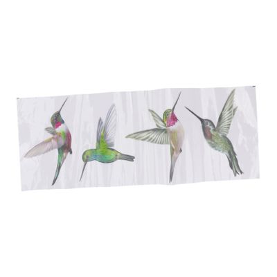 MUCKLILY 4-Pack Static Cling PVC Window Stickers with Anti-Collision Protection